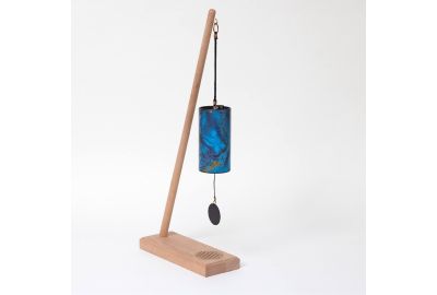 Premium Chime Stand Single Flower of Life with Zaphir  Blue Moon